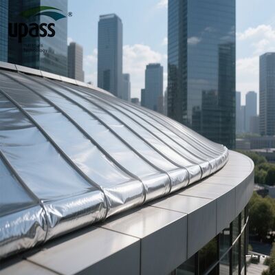 방수 멤브레인용 내후성 노화 방지 알루미늄 PET 플라스틱 필름, 따뜻한 지붕 실링 반사 UV 차단 절단