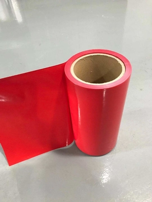 폼 테이프를 위한 빨간색 HDPE 방출막 HDPE 실리콘 코팅처리 이형 라이너