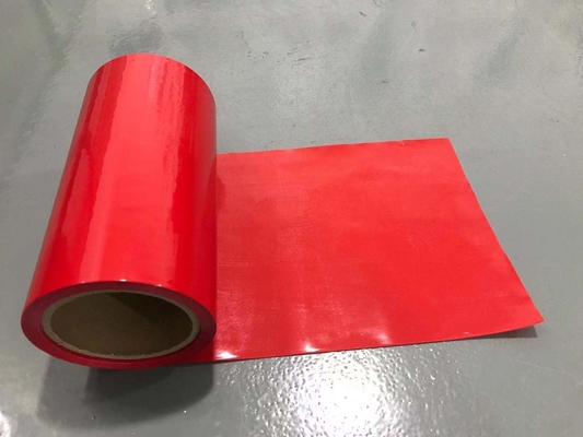 폼 테이프를 위한 빨간색 HDPE 방출막 HDPE 실리콘 코팅처리 이형 라이너