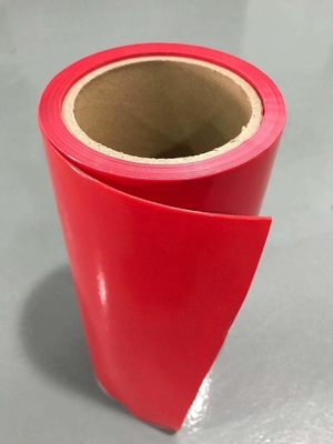 폼 테이프를 위한 빨간색 HDPE 방출막 HDPE 실리콘 코팅처리 이형 라이너