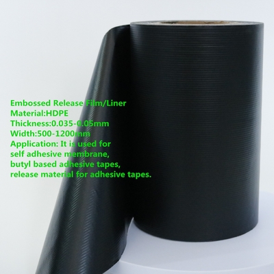 HDPE 영화는 실리콘 코팅처리 이형 라이너를 엠보싱 처리했습니다