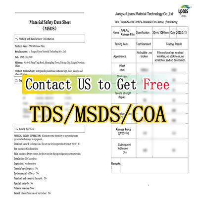 알루미늄 테이프 롤용 블루 PE 실리콘 릴리스 필름