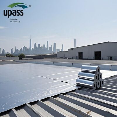 방수 멤브레인용 내후성 노화 방지 알루미늄 PET 플라스틱 필름, 따뜻한 지붕 실링 반사 UV 차단 절단