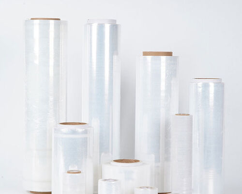 가볍고 부드러운 방수 캐스팅 스트레치 필름 롤 고강도 PE 투명 롤리팝, 샌드위치, 사탕용
