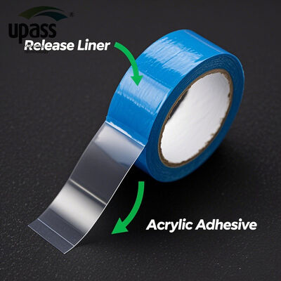 제조업자 직선 쌍면 실리콘 코팅 HDPE 방출 필름 라인어 UV 고화 날씨 저항성 방수 절단 서비스
