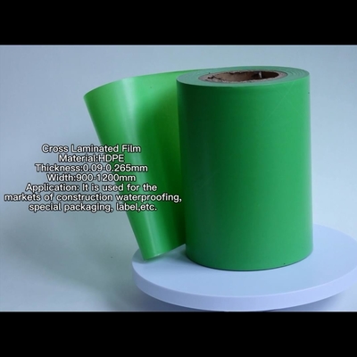 100 마이크론 교차하는 층상 필름 폴리에틸렌 테이프 Hdpe 플라스틱 박막